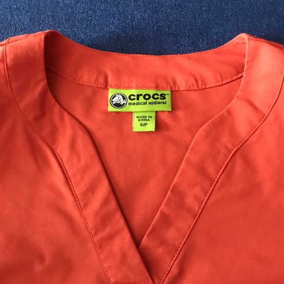Crocs Medical Scrubs Uniform Women’s S Small Burnt Orange Top & Bottom - Picture 3 of 10